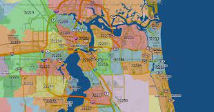 Jacksonville is the most populous city in florida, and is the largest city by area in the contiguous united states as of 2020. Zip Code Map Jacksonville Fl Maps Catalog Online