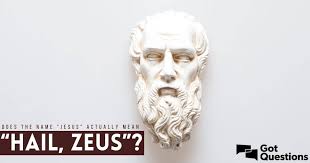 That at the name of jesus every knee should bow, of things in heaven, and things in earth, and things under the earth; Does The Name Jesus Actually Mean Hail Zeus Gotquestions Org