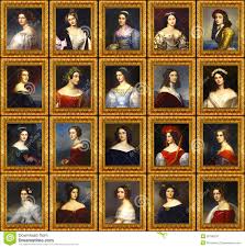 Die Galerie Von Schonheiten Ist Eine Ansammlung Von Portraits Der Schonsten Frauen Nymphenburg Palast Schloss Munchen Ludwig Stockfotografie