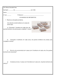 Problemas De Multiplicacao 3 Ano Atividades De Matematica