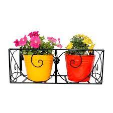 (4.0) out of 5 stars 1 ratings, based on 1 reviews. Black Wrought Iron Rectangular Railing Planter Id 21751165491