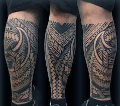 What kind of tattoos start with a leg? 40 Polynesian Leg Tattoo Designs For Men Polynesian Leg Tattoo Best Leg Tattoos Leg Tattoo Men