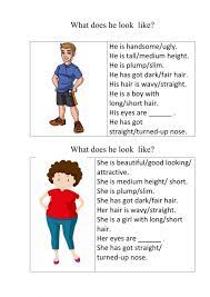 Describe People Interactive Worksheet Interactive My Teacher Worksheets