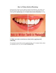 But in this tutorial, we share with you the easiest way of how to whiten teeth in photoshop. How To Whiten Teeth In Photoshop