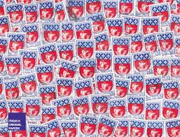 Set Of 25 50 Or 100 French Vintage Bicolor Stamps Sixties 1960s Coat Of Arms Blazon 0 30 Sticking Scraps Scrapbooking Coat Of Arms French Vintage Stamp