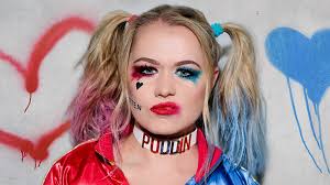 Recreate the classic dc comic's harley quinn with this knit jumpsuit costume pattern and sewing instructions. Harley Quinn Makeup Tutorial In 7 Easy Steps Glamour