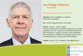 Pleased to announce that Gregg Chapman (senior psychologist) has current  availability for assessment and therapy. Gregg comes with a wealth of  experience and operates his practice Chapman Marques…