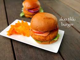 Aloo Tikki Burger Recipe Mcaloo Tikki Recipe Burger Tikki Recipe Veg Burgers Recipe Indian Food Recipes Vegetarian Burger Recipes