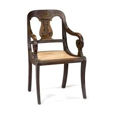 American Federal Paint Decorated Fancy Arm Chair Arrtibuted To Baltimore Maryland Circa 1820 S Fancy Chair Chair Empire Furniture