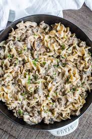 If you love mushrooms you'll love this creamy soup. Ground Beef Stroganoff Recipe Natashaskitchen Com