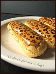 Eclairs Leopard Au Cremeux Cafe On Deconne Pas Avec La Bouffe Recettes Sucrees Gateaux Et Desserts Dessert