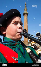 Child bagpipes hi-res stock photography and images