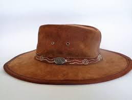 Cowboy Hat Brown Genuine Leather Hat Suede Australian Hat Cowboy Hats Leather Hats Genuine Leather