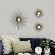 Browse through starburst mirror with uniquely embellished frames and features to enhance your décor. Stratton Home Decor 3 Piece Starburst Wall Mirror Set In Gold S30872