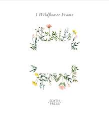 Floral Frame Border Watercolor Wildflower Clipart Lower Frame Botanical Background Png Flower Clip Art Illustrations Plant Meadow Elegant Flower Clipart Plant Illustration Flower Illustration