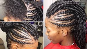 Black braided hairstyles are incredibly versatile and can be traced back to 3500 bc. Braided Mohawk Updo On Natural Hair Youtube