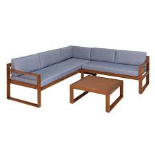 Buy Argos Home 6 Seater Wooden Corner Sofa Set Patio Sets Argos Corner Sofa Set Argos Home Outdoor Furniture Design