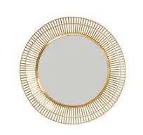 34 Inch Metal Frame Mirror - in Transitional style - 34 high by 34 wide