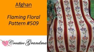 746 x 1000 jpeg 99 кб. Flaming Floral Afghan 509 How To Do Tunisian Crochet With Cross Stitching Youtube