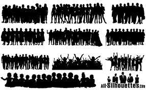 People Crowds Silhouette Vectors Eps Svg Ai Files Vector Eps Free Download Logo Icons Brand Emblems Silhouette People People Crowd Silhouette Vector