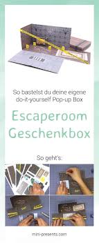 Do It Yourself Escape Room Geschenkbox Als Gutschein Do It Yourself Geschenke Geschenke Verpacken Gutschein Gutschein Basteln
