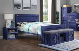 Shop kids nightstands in a variety of styles and designs to choose from for every budget. Acme 35930t 2pc 2 Pc Transport Cargo Blue Metal Kids Twin Bed And Nightstand Set
