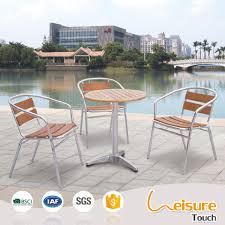 Circular Outdoor Garden Cafe Furniture Plastic Wood Aluminum Chairs And Tables For Sale Cheap Garden Furniture Cafe Furniture Garden Furniture Sets
