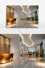 Design Renderings Of Modern Hotel Reception Area Decors 3d Models Max Free Download Pikbest