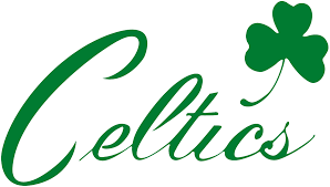Boston Celtics Alternate Logo 1947 Celtics In Green Script With A Cloverleaf Above It Boston Celtics Logo Boston Celtics Boston Celtics Art