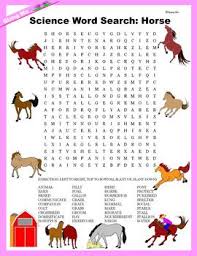Teaching Science Animal Mammal Horse Through Fun Activities Students Will Have A Great Time Searching For Science Words Science Word Search Teaching Science