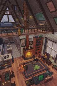Cozy Cabin Art Minecraft Houses Cozy Cabin