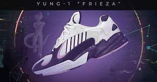 The shoe features the signature colors of the character frieza, and the style is inspired by the yeezy wave runner 700 and temper run. Leaked Image Of The Adidas Yung 1 Frieza Being A Big Dragon Ball Fan I Cannot Wait For This Collab Sneakers