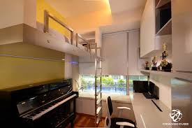 Double your bedroom shelves as a desk area too. 11 Clever Ways To Maximise Space In A Small Bedroom As Seen In Actual Singapore Homes The Singapore Women S Weekly