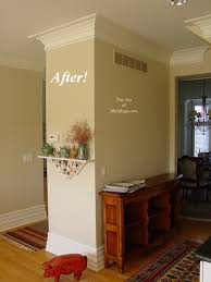 after crown molding buildup kithchen