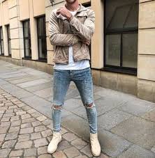 Edgier outfits like leather jackets also pair well with chelsea boots for women. Beige Suede Chelsea Boots With Tan Suede Bomber Jacket Outfits For Men 2 Ideas Outfits Lookastic