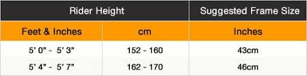 Carrera Road Bike Frame Size Guide Jidiframe Co