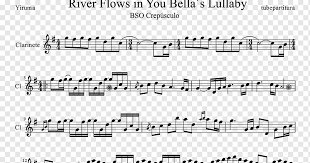 Learn to play river flows in you and sing along! River Flows In You Sheet Music Clarinet Sheet Music Png Pngwing
