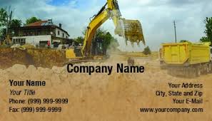 Here are some of our favorite construction business cards that have recently rolled off our printers. Excavating Business Cards