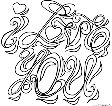 Customize the letters by coloring with markers or pencils. I Love You Coloring Page Coloring Pages Printable