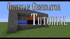 So if you want to make a smaller version it'd be shards, not nuggets. Tutorial How To Make An Obsidian Generator In Minecraft Youtube
