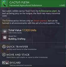 Cactus flesh (cc) is a resource and one of the harvested agricultural substance flora elements. Cactus Flesh No Man S Sky Wiki