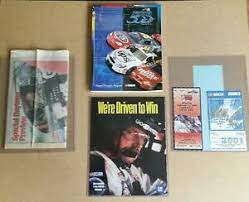 Nascar 2008 racing, tickets, schedule. Dale Earnhardt 2001 Daytona 500 Program Hot Pass Ticket Nascar Last Ride Ebay