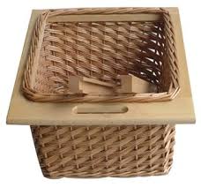 It Kitchens Pull Out Wicker Basket Drawer Wicker Basket Drawers Basket Drawers Kitchen Baskets