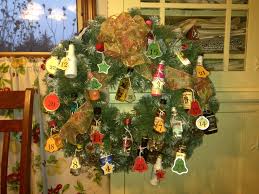 Miniature Alcohol Bottles Advent Wreath Holiday Decor Christmas Wreaths Advent Wreath