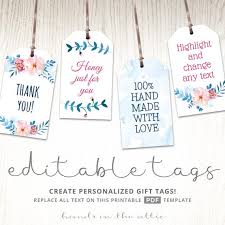 The first design in each color scheme says baby shower on the labels. Printable Floral Gift Tags Party Favors Editable Labels Baby Shower Favor Tags Bridal Shower Gift Labels Name Tags Digital Download Pdf By Hands In The Attic Catch My Party