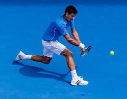 Novak djokovic had only ten unforced errors on the backhand over five sets and also hit 18 winners off it to federer's four (source: Novak Djokovic Lunging For A Backhand In First Round Djokovic Australianopen Tennisnow Tennis Photos Novak Djokovic Tennis Stars