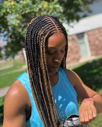 Braid Hairstyles With Weave 2020 7 Braids Braidstyles Feedinbraids Neatbraids Ponytailwe New Braided Hairstyles Weave Hairstyles Braided Braided Hairstyles