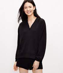Petite Lou Grey Signaturesoft Hoodie Loft