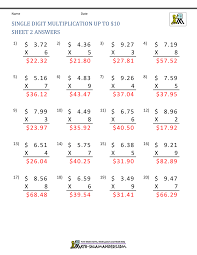 Multiplication worksheets for multiplication with decimals. Decimal Multiplication Worksheet 5th Grade