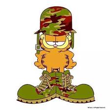 Soldier Garfield Garfield And Odie Garfield Cartoon Garfield Pictures